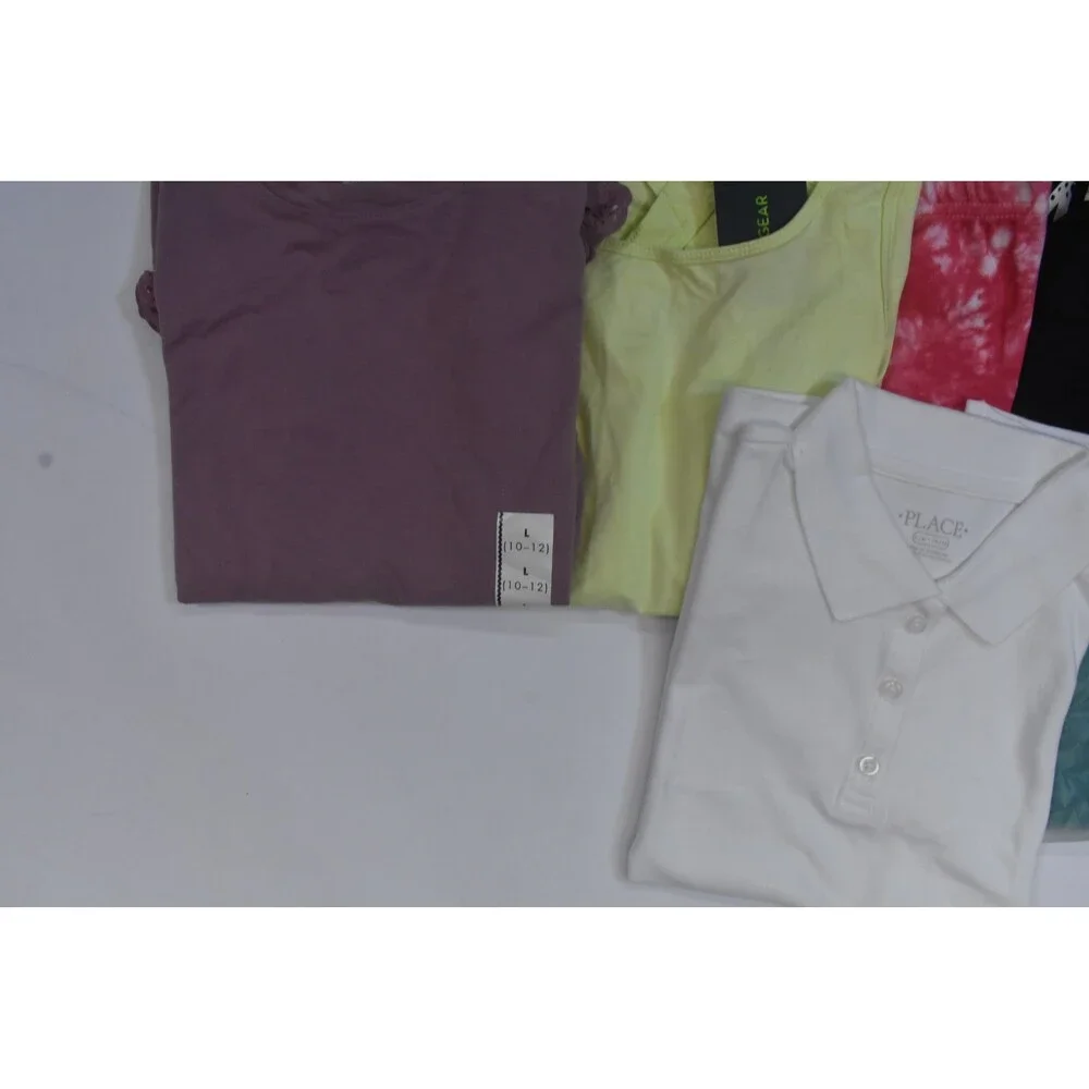 Wholesale Bulk Lot Of 10 Girls Size Large 10/12 Mixed Season Tops Bottoms